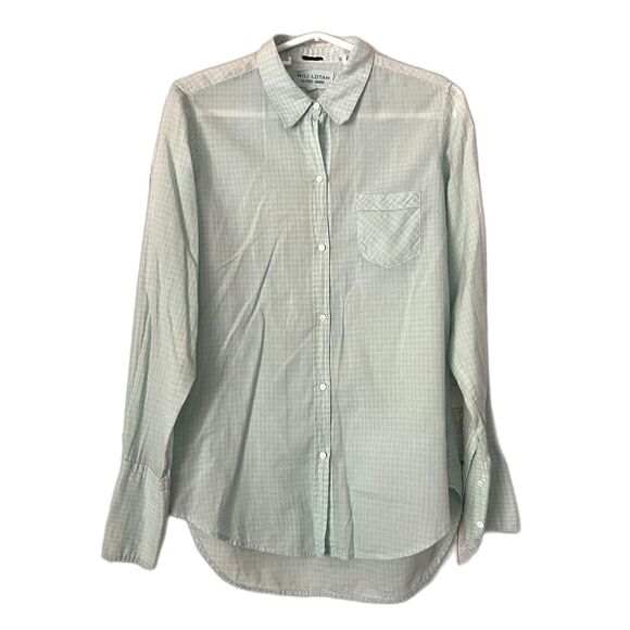 NILI LOTAN Light Blue Long Sleeve Button Up Shirt Top   Women's Size Small - Picture 1 of 9